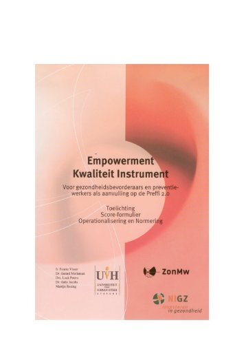 Empowerment kwaliteit instrument - NISB