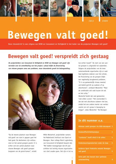 Nieuwsbrief Bewegen valt goed! 2009 (pdf,853.7 KB) - NISB
