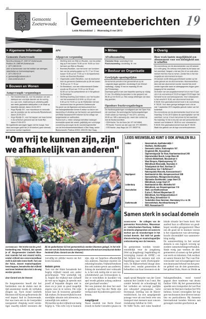 Leids Nieuwsblad 2013-05-08.pdf 16MB - Archief kranten - Buijze ...