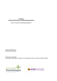 3-meting Lokale implementatie van Beweegmanagement - NISB