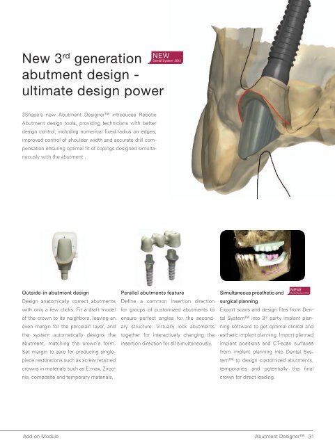 3Shape Technical Brochure - Glidewell Dental Labs