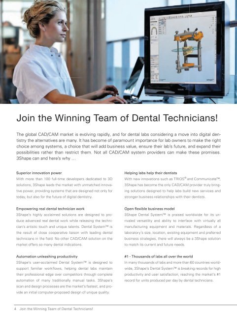 3Shape Technical Brochure - Glidewell Dental Labs