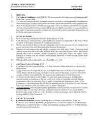 General Requirements - Toronto District School Board