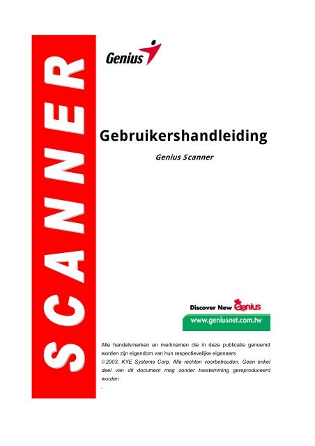 Gebruikershandleiding Genius Scanner