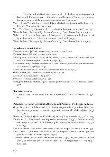 Linkki verkkojulkaisuun (pdf) - Teatterikorkeakoulu