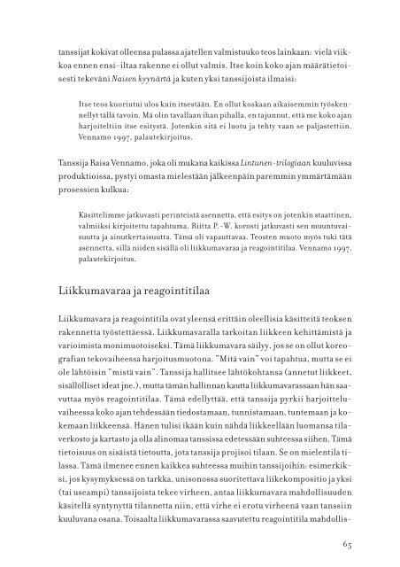 Linkki verkkojulkaisuun (pdf) - Teatterikorkeakoulu