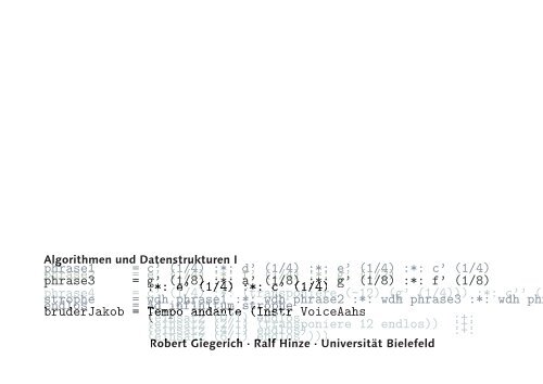 (1/4) :*: c' (1/4) - Technische Fakultät - Universität Bielefeld