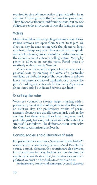 Election Guide 2002 - Sweden.se