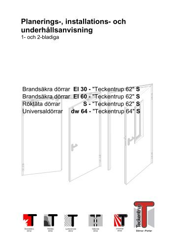 Monteringsanvisning (pdf) - Teckentrup