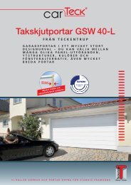 Takskjutportar GSW 40-L - Teckentrup