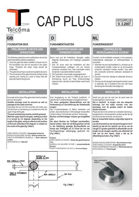 CAP PLUS - Tege Torantriebe