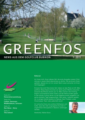 Ausgabe 01 / 11 (2'414 KB) - Swiss Golf Bubikon