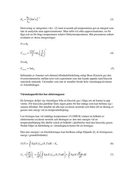 Metallers termiska och elektriska egenskaper