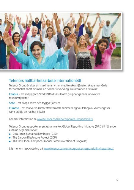 Telenor Sverige 2012 CSR och Hållbarhetsrapport