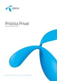 Prislista privat 16 februari - Telenor