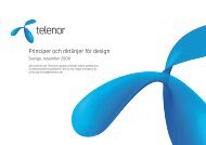 Principer och riktlinjer för design - Telenor