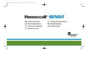 395047.B: Hemoccult® Brand SENSA® - Frankmed.de
