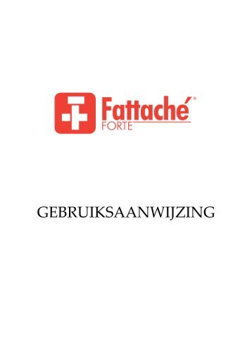 Fattaché Forte - Gebruiksaanwijzing - Tel Sell