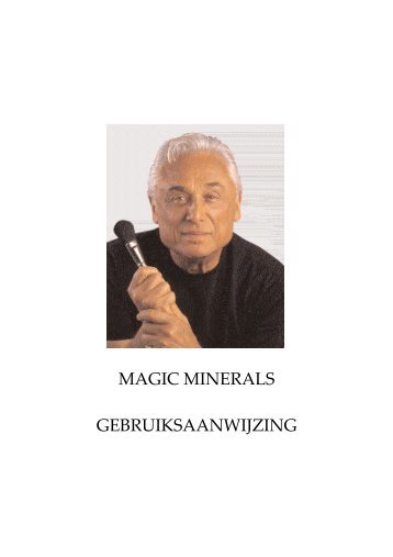 Magic Minerals - Gebruiksaanwijzing (Nederlands) - Tel Sell