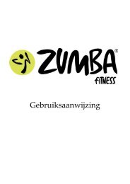 Zumba Gebruiksaanwijzing (Nederlands) - Tel Sell