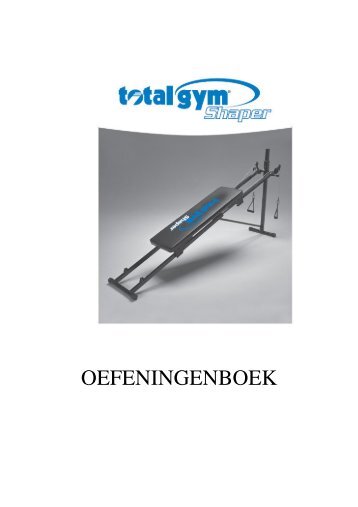 Total Gym Shaper Oefeningenboek (Nederlands) - Tel Sell