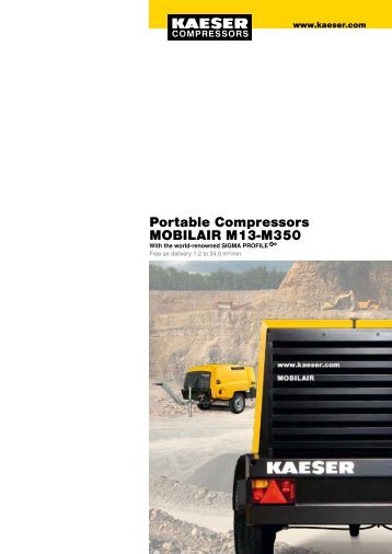 Portable Compressors MOBILAIR M13-M350 - Kaeser Kompressoren