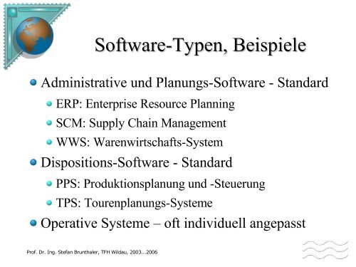 Logistik Telematik I Vorlesung 3