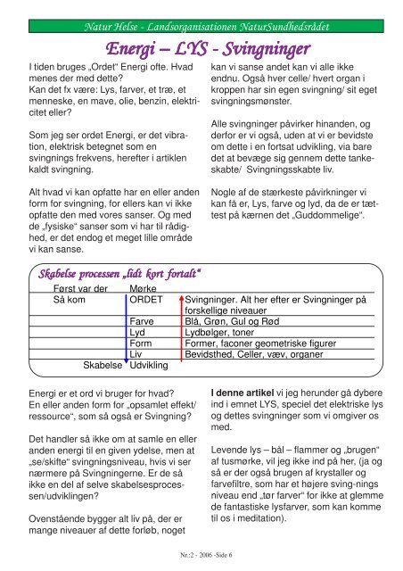 Tema møde - Landsorganisationen Natursundhedsrådet