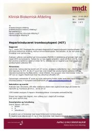 Klinisk Biokemisk Afdeling - Aarhus Universitetshospital