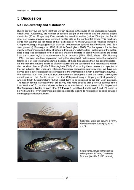 A survey of freshwater fishes and their macroparasites in the ... - NINA