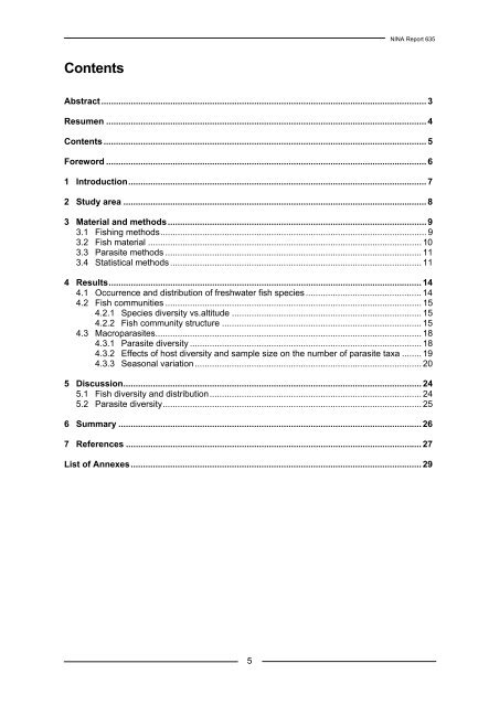 A survey of freshwater fishes and their macroparasites in the ... - NINA