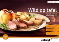 Inspiratie voor het wildseizoen 2011 - Colruyt