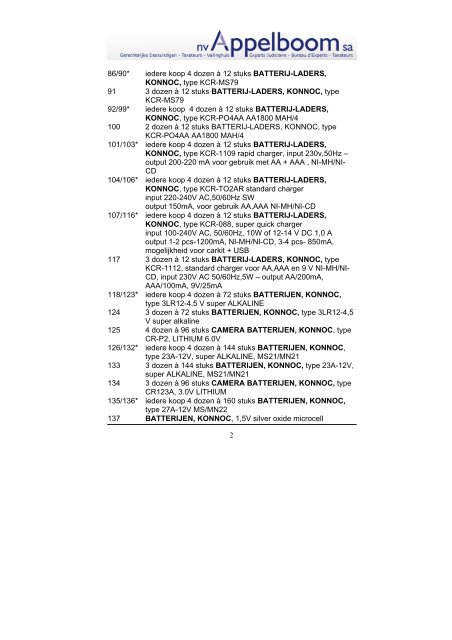 CATALOGUS-CATALOQUE - Appelboom