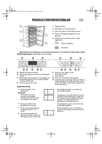 PRODUCTINFORMATIEBLAD - Bauknecht