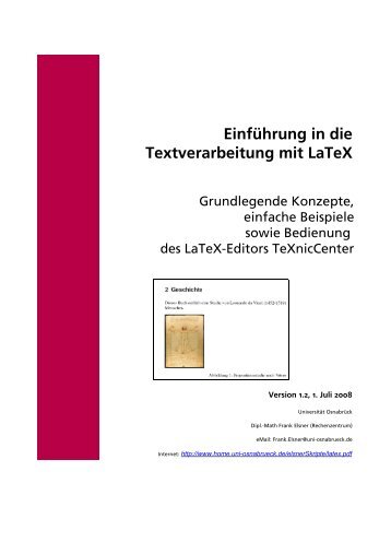 latex1.pdf - Rechenzentrum Universität Osnabrück
