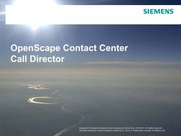 OpenScape Contact Center Call Director - meinhart.CC