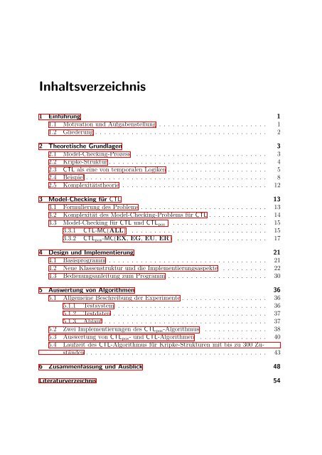 Effizientes Model-Checking für CTL - Institut für Theoretische ...