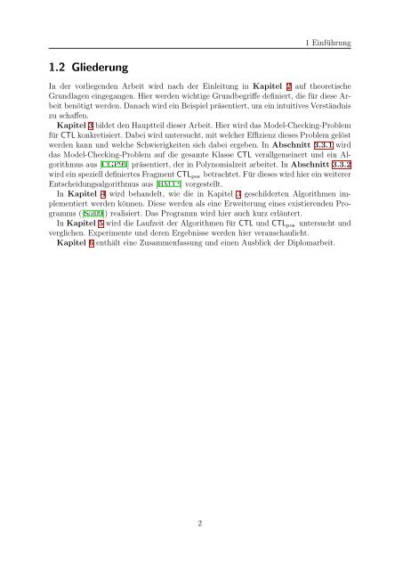 Effizientes Model-Checking für CTL - Institut für Theoretische ...