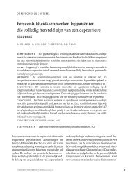 volledige tekst - Tijdschrift voor Psychiatrie