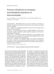 Vrouwen, schizofrenie en oestrogeen - Tijdschrift voor Psychiatrie