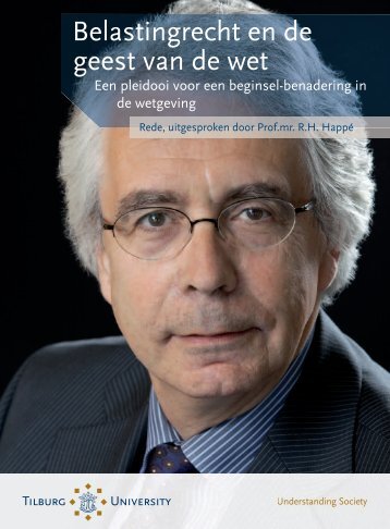 Belastingrecht en de geest van de wet - Tilburg University