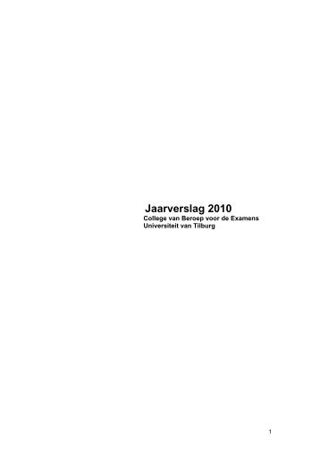 Jaarverslag 2010 - Tilburg University