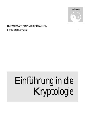 Einführung in die Kryptografie - Materialien von Tino Hempel