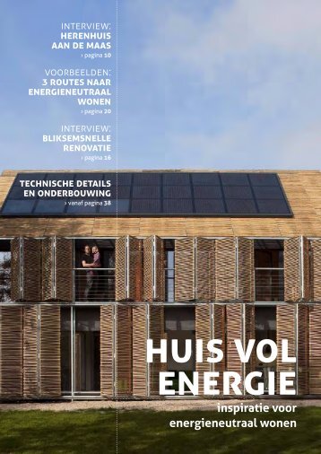 Huis vol Energie - inspiratie voor energieneutraal wonen - TNO