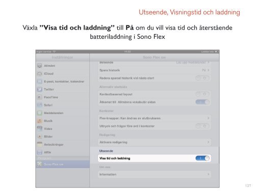 Tobii Sono Flex manual för iPad