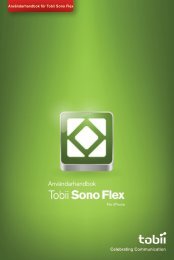 Tobii Sono Flex manual för iPhone