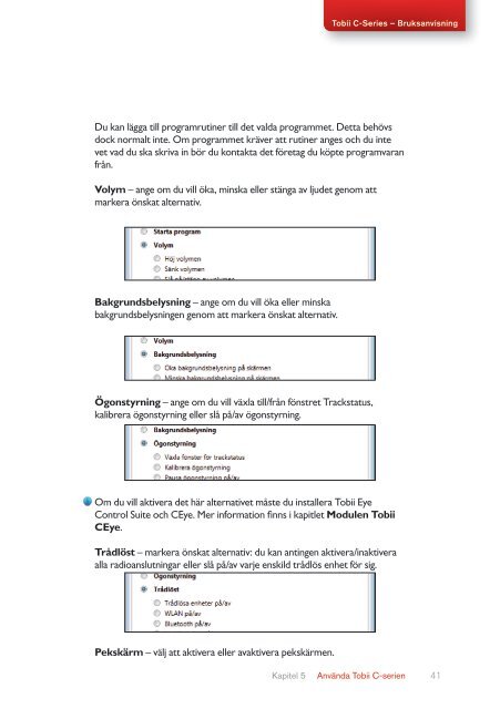 Bruksanvisning Tobii C-Series C8 C12 C15 CEye