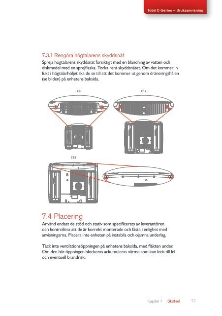 Bruksanvisning Tobii C-Series C8 C12 C15 CEye