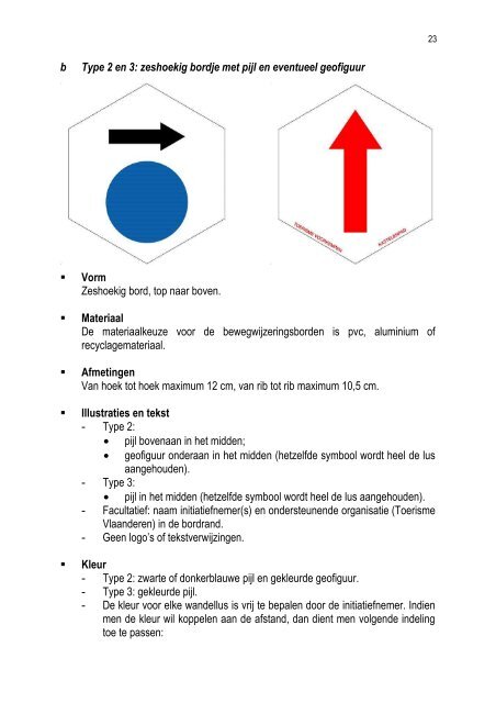 de richtlijnen i.v.m. wandelen (pdf) - Toerisme Vlaanderen