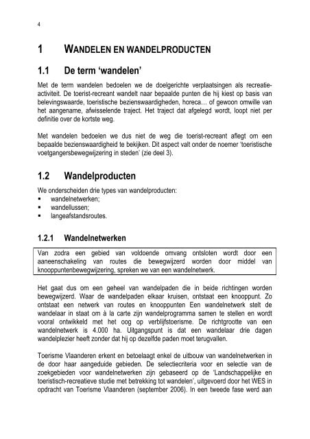 de richtlijnen i.v.m. wandelen (pdf) - Toerisme Vlaanderen